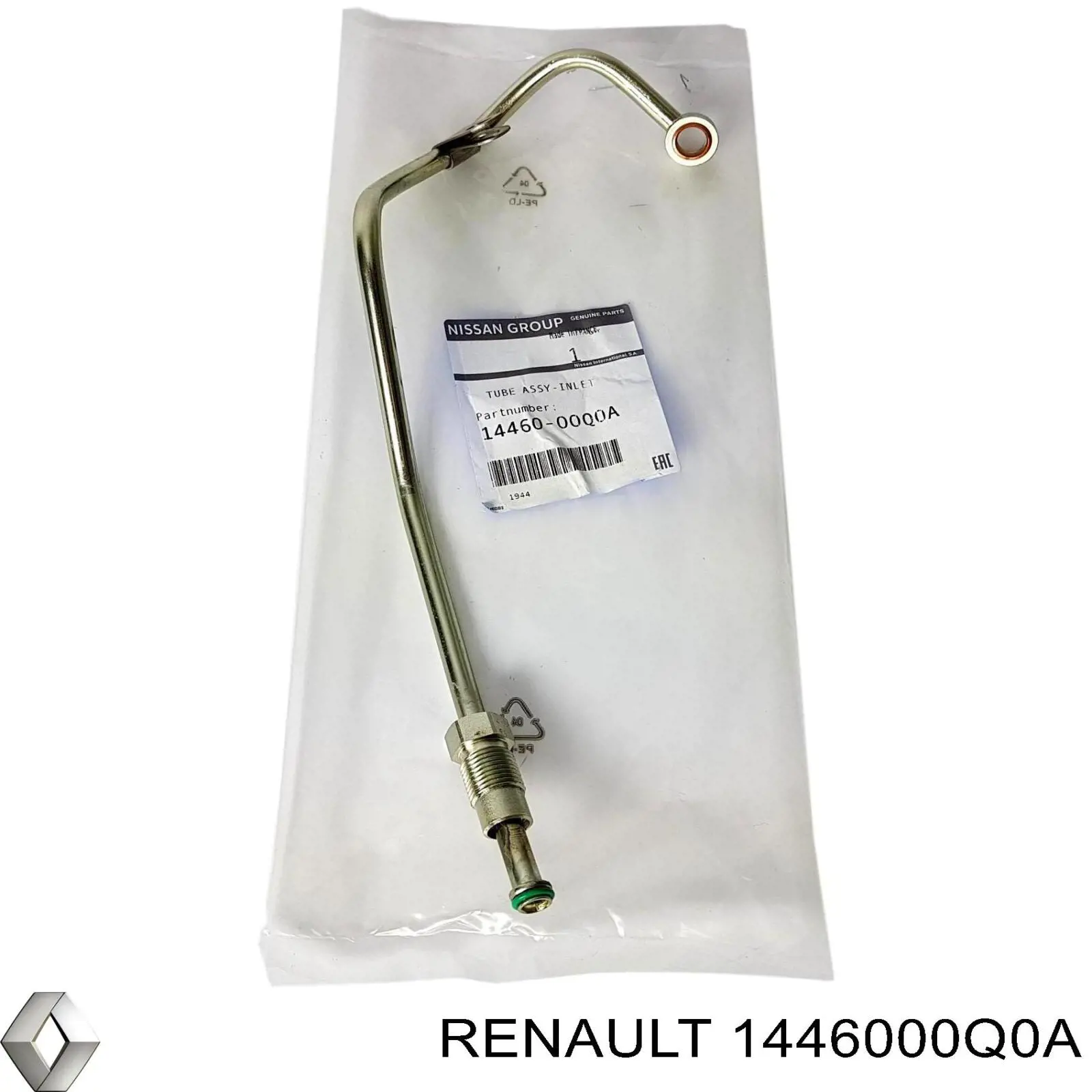 Compre 1446000Q0A Renault (RVI) Tubo (mangueira) de fornecimento de óleo de turbina