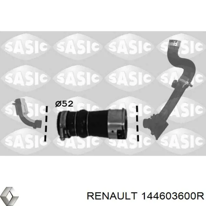 Cano derivado de ar, saída de turbina (supercompressão) Renault (RVI) 144603600R preço, a partir de 51,91 USD
