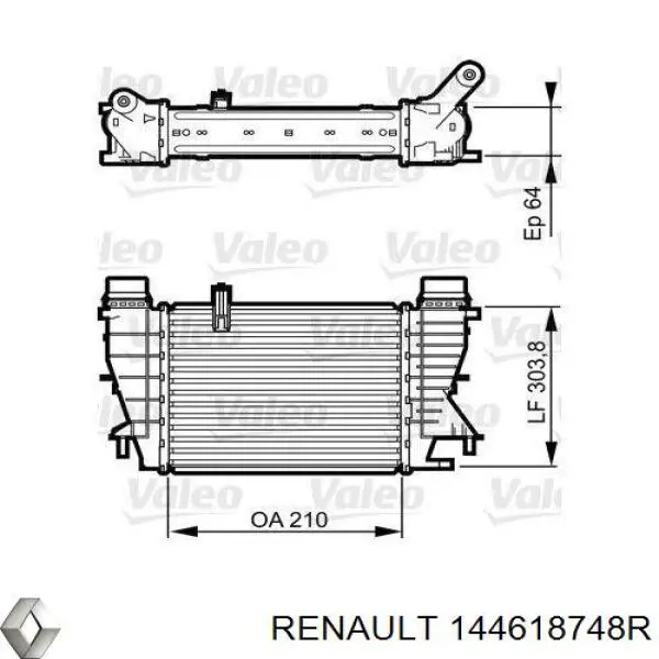 Radiador de intercooler Renault (RVI) 144618748R preço, a partir de 93,64 USD