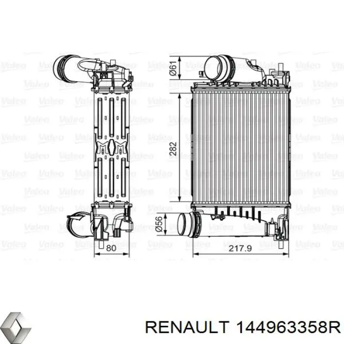 Radiador de intercooler Renault (RVI) 144963358R preço, a partir de 161,74 USD