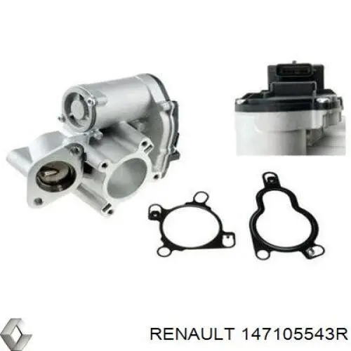 147105543R Renault (RVI) Válvula EGR de recirculação dos gases