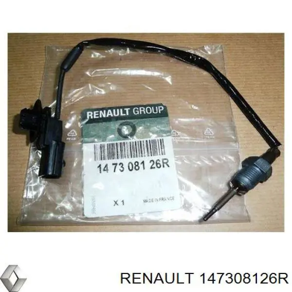 147308126R Renault (RVI) Sensor de temperatura dos gases de escape (GE), de válvula EGR