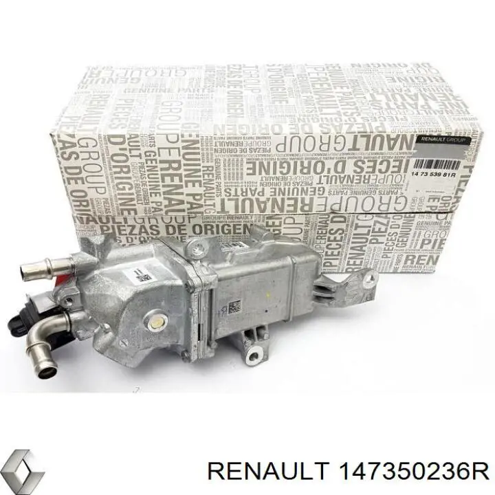 147350236R Renault (RVI) Radiador do sistema EGR de recirculação dos gases de escape