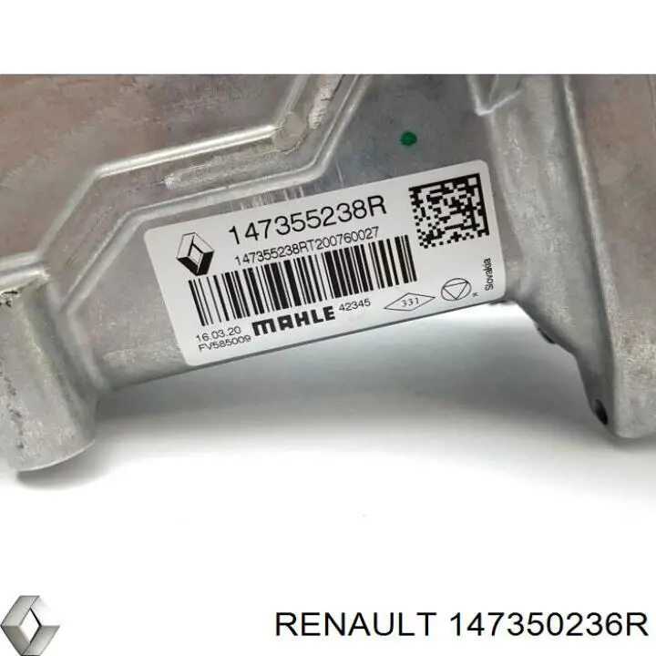 Compre 147350236R Renault (RVI) Radiador do sistema EGR de recirculação dos gases de escape