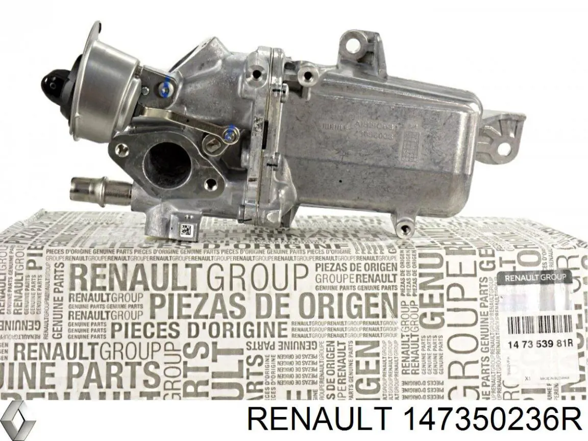 Radiador do sistema EGR de recirculação dos gases de escape Renault (RVI) 147351186R preço, a partir de 223,04 USD