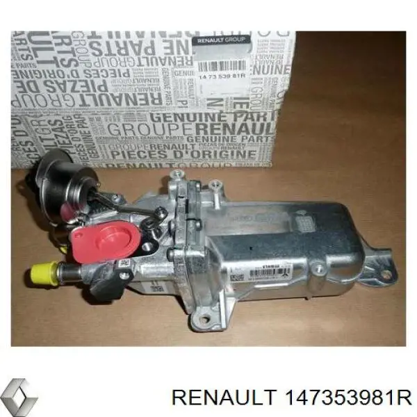 147353981R Renault (RVI) Radiador do sistema EGR de recirculação dos gases de escape