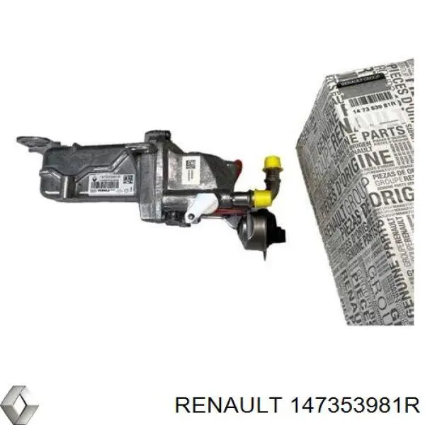 Radiador do sistema EGR de recirculação dos gases de escape Renault (RVI) 147353981R preço, a partir de 288,66 USD