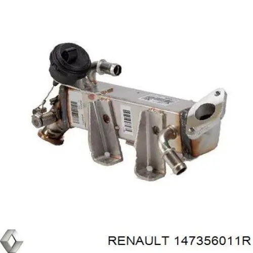 147356011R Renault (RVI) Radiador do sistema EGR de recirculação dos gases de escape