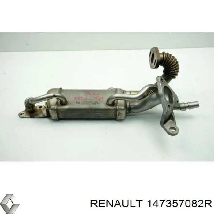 147357082R Renault (RVI) Radiador do sistema EGR de recirculação dos gases de escape