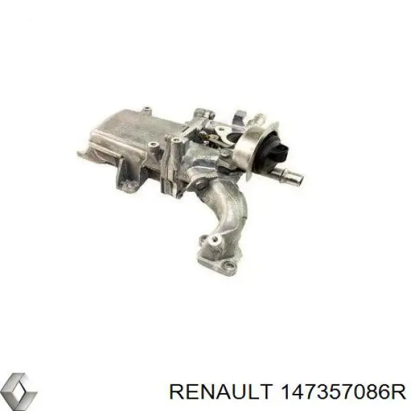 147357086R Renault (RVI) Radiador do sistema EGR de recirculação dos gases de escape