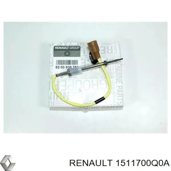 1511700Q0A Renault (RVI) Sensor de temperatura dos gases de escape (GE), antes de turbina