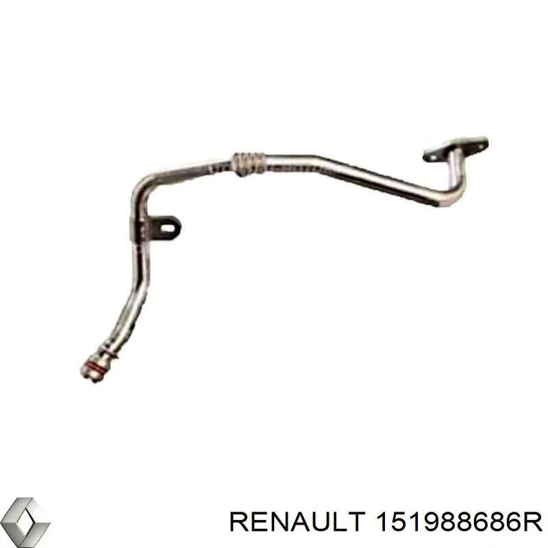 151985778R Renault (RVI) Tubo (mangueira) de derivação de óleo de turbina