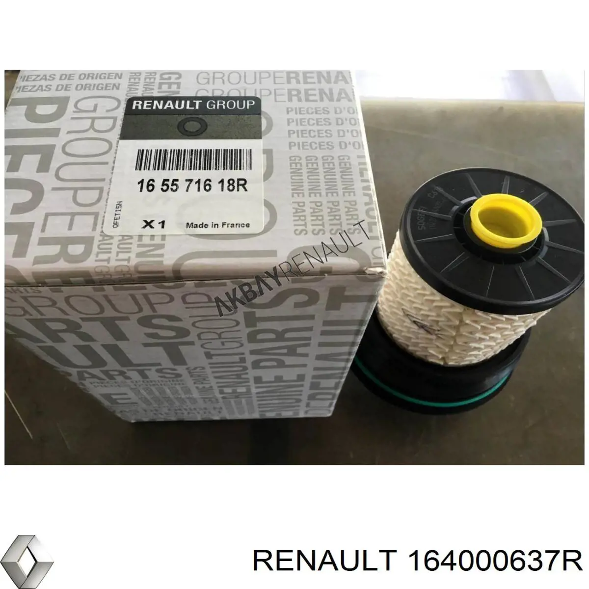 164000637R Renault (RVI) Filtro de combustível