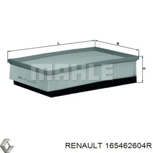 Compre 165462604R Renault (RVI) Filtro de ar