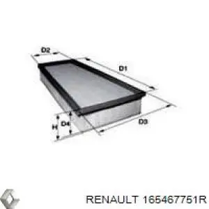 Compre 165467751R Renault (RVI) Filtro de ar