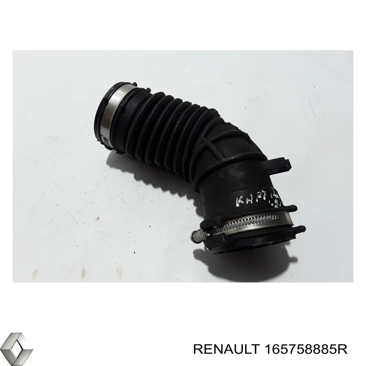 165758885R Renault (RVI) Cano derivado de ar, saída de filtro de ar