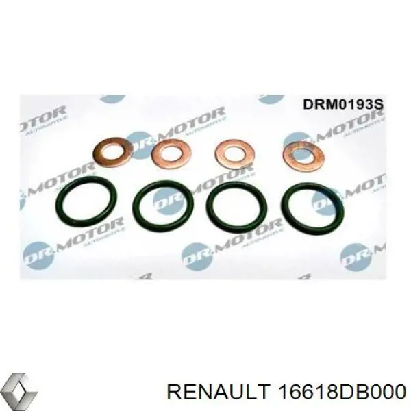 16618DB000 Renault (RVI) Kit de reparação do injetor