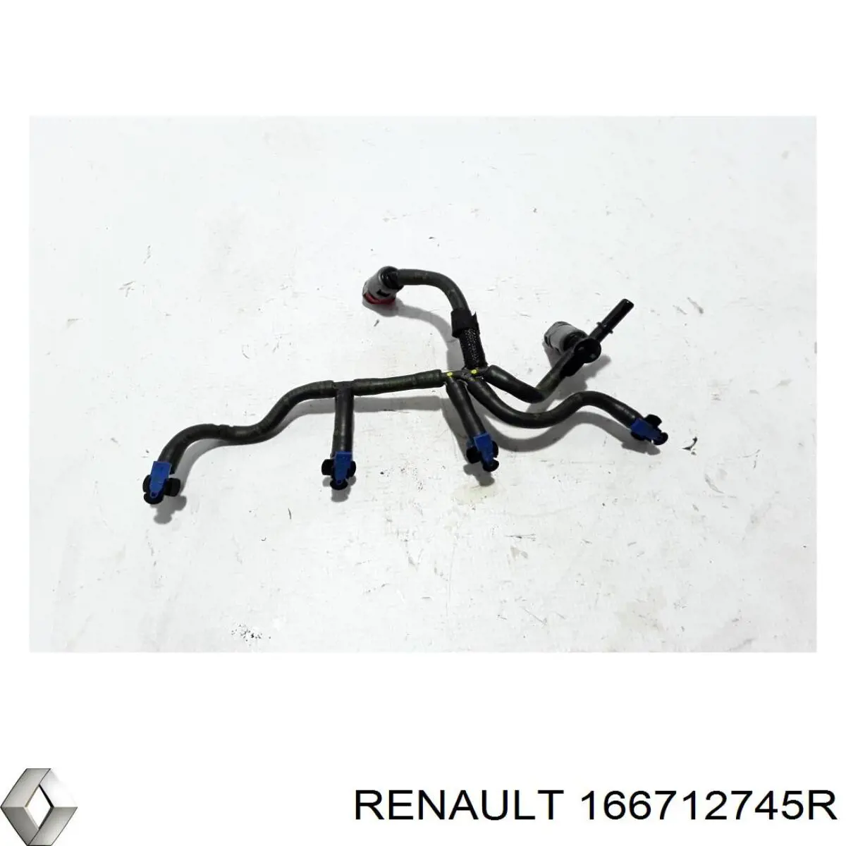 166712745R Renault (RVI) Tubo de combustível, inverso desde os injetores