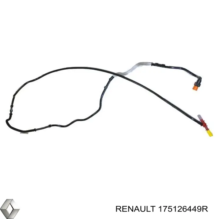175126449R Renault (RVI) Tubo de combustível inverso desde o filtro até o tanque