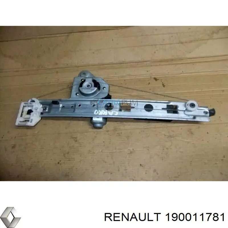 190011781 Renault (RVI) Mecanismo de acionamento de vidro da porta traseira direita