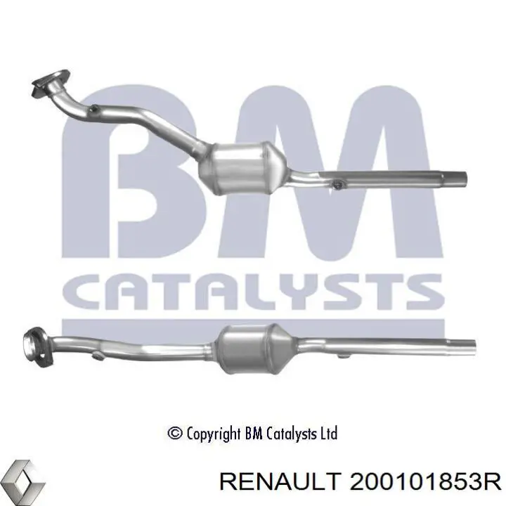Convertidor - catalisador Renault (RVI) 200101853R preço, a partir de 369,35 USD