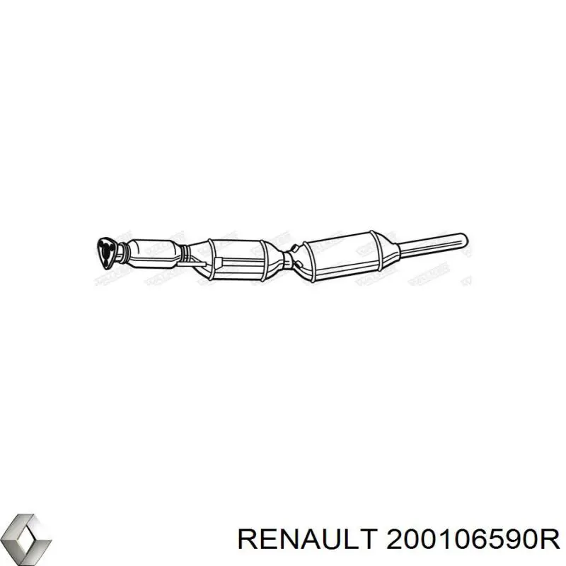 Convertidor - catalisador Renault (RVI) 200106590R preço, a partir de 604,14 USD