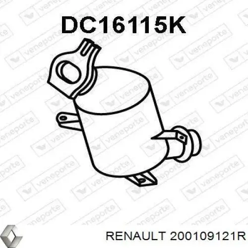 Tubo de admissão dianteiro (calças) do silenciador Renault (RVI) 200109121R preço, a partir de 37,29 USD