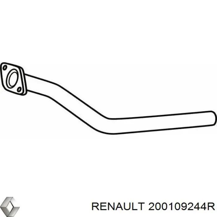 200109244R Renault (RVI) Silenciador, parte central