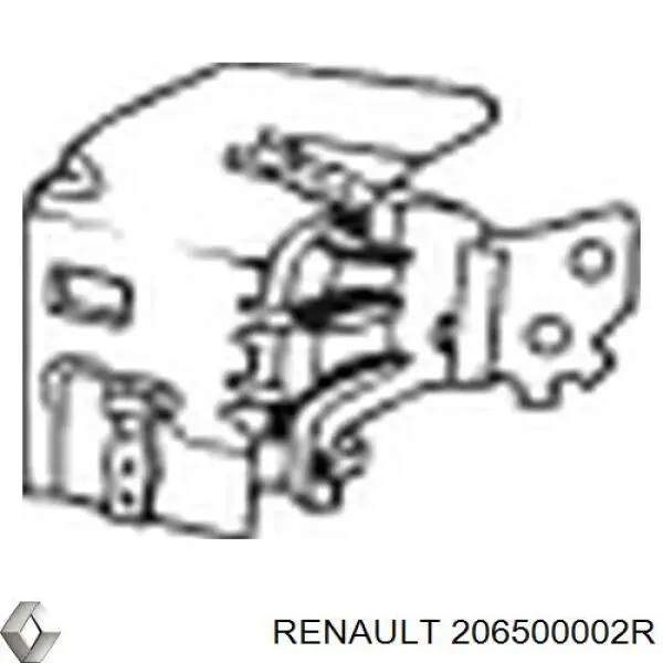 Compre 206500002R Renault (RVI) Braçadeira do silenciador traseira