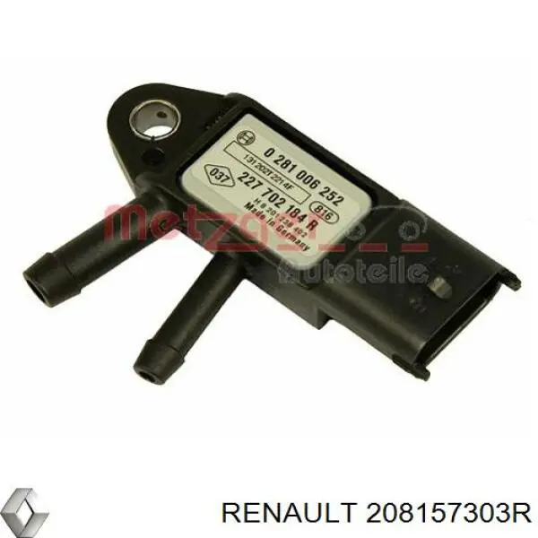 Compre 208157303R Renault (RVI) Sensor de pressão dos gases de escape