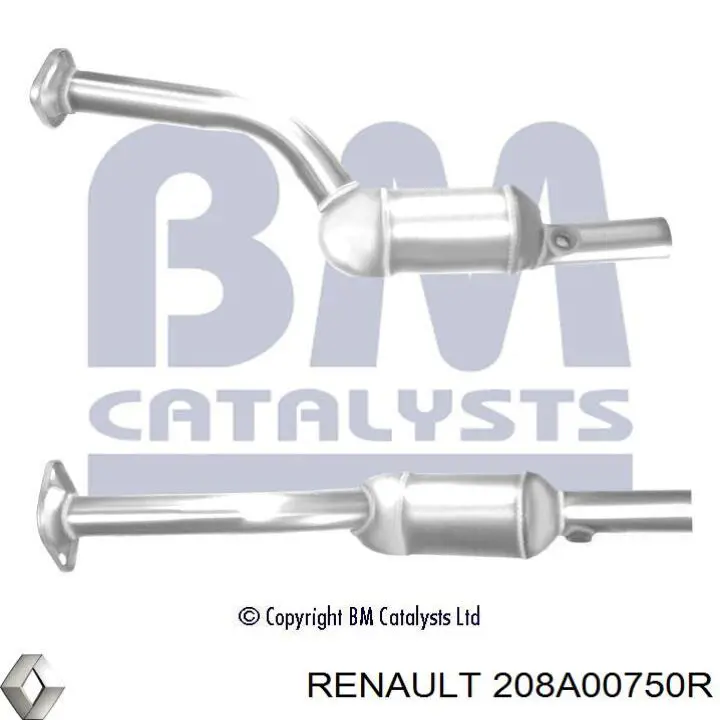 208A00750R Renault (RVI) Convertidor - catalisador