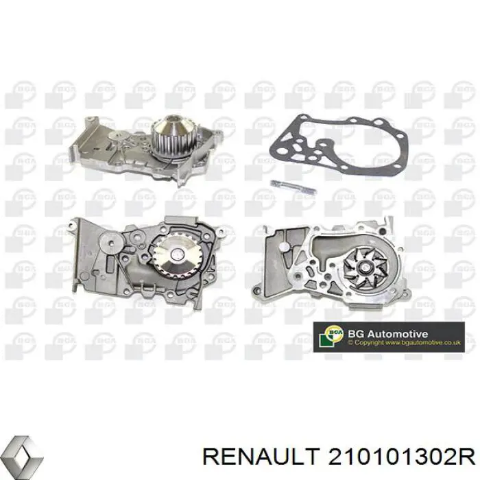 Bomba de água (bomba) de esfriamento Renault (RVI) 210101302R preço, a partir de 26,37 USD