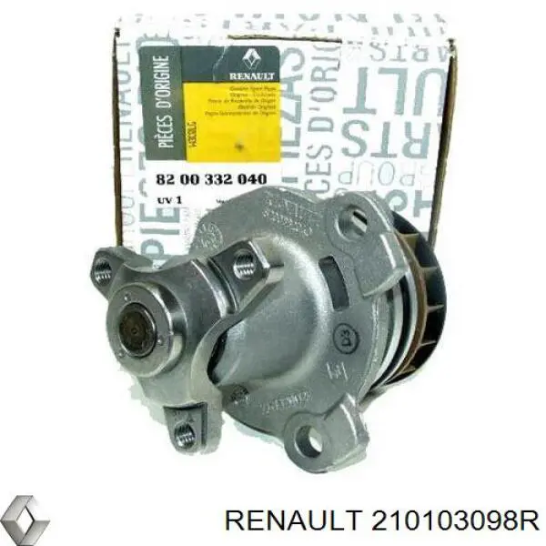 Bomba de água (bomba) de esfriamento Renault (RVI) 210103098R preço, a partir de 71,51 USD