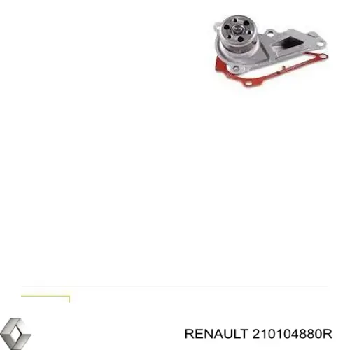 210104880R Renault (RVI) Bomba de água (bomba) de esfriamento