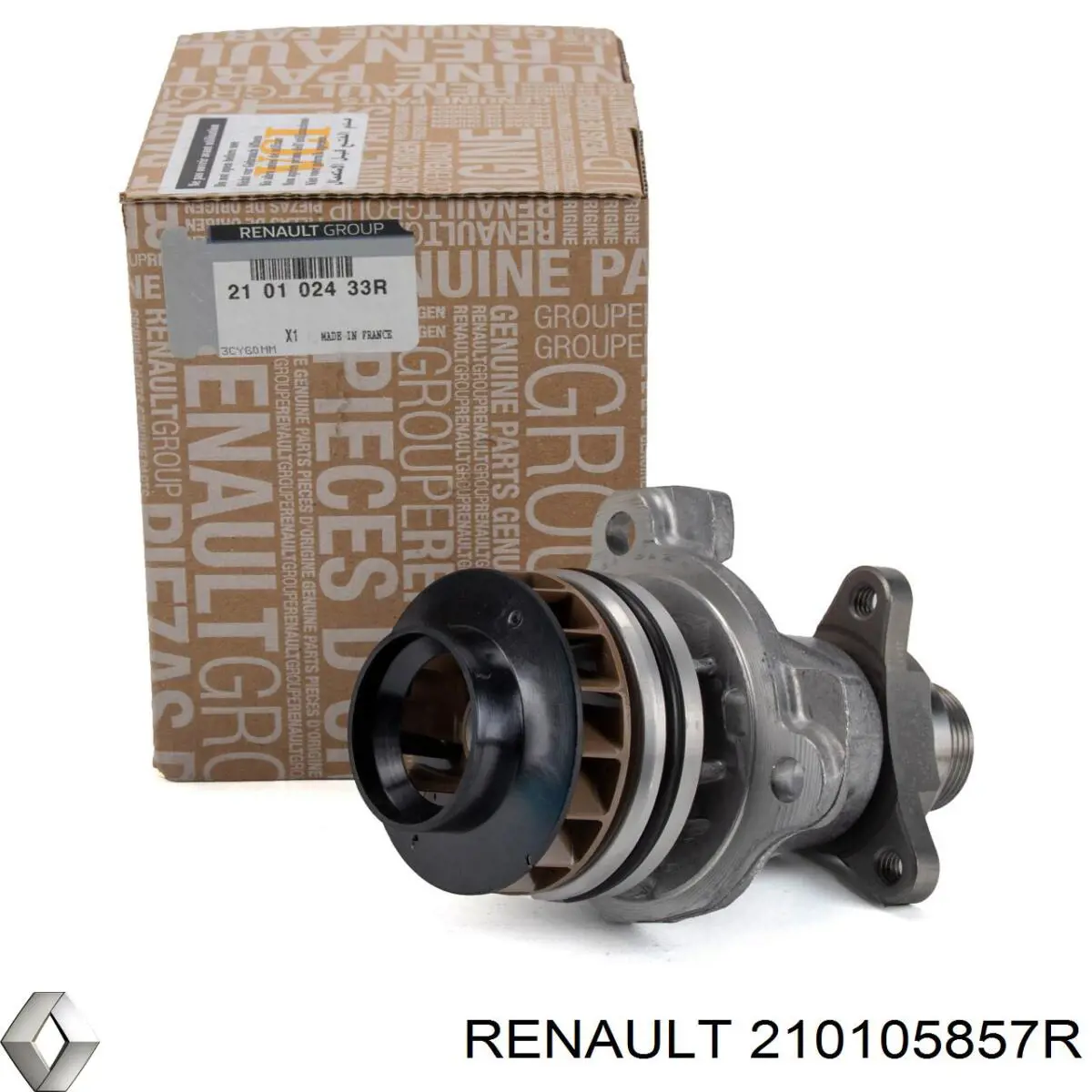 210105857R Renault (RVI) Bomba de água (bomba) de esfriamento