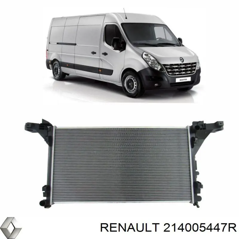 Radiador de esfriamento de motor Renault (RVI) 214005447R