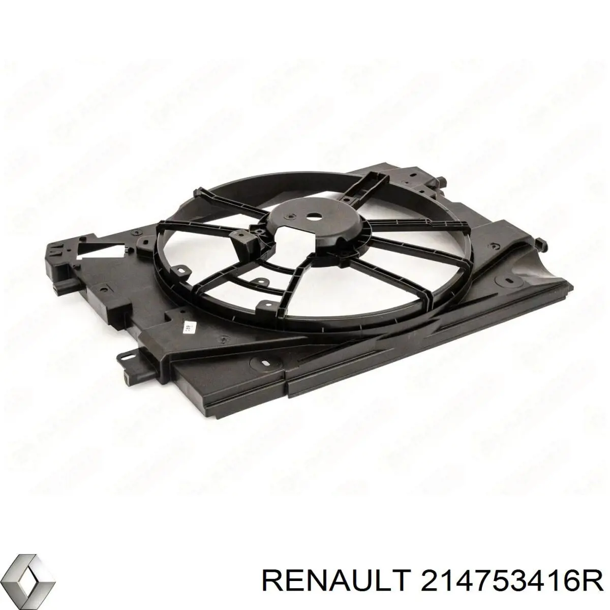214753416R Renault (RVI) Difusor do radiador de esfriamento, montado com motor e roda de aletas