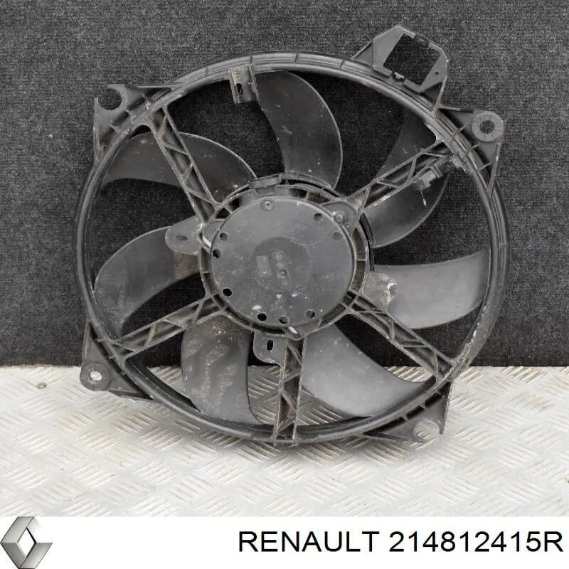 214812415R Renault (RVI) Ventilador elétrico de esfriamento montado (motor + roda de aletas)