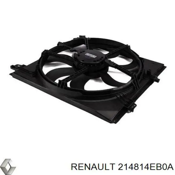 214814EB0A Renault (RVI) Difusor do radiador de esfriamento, montado com motor e roda de aletas