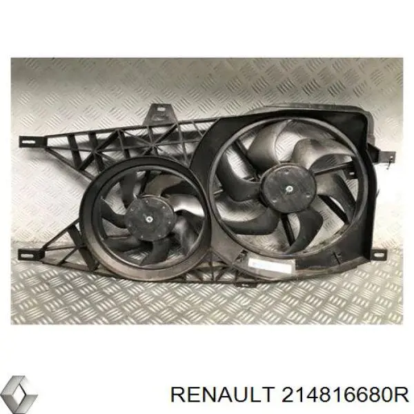 214816680R Renault (RVI) Difusor do radiador de esfriamento, montado com motor e roda de aletas