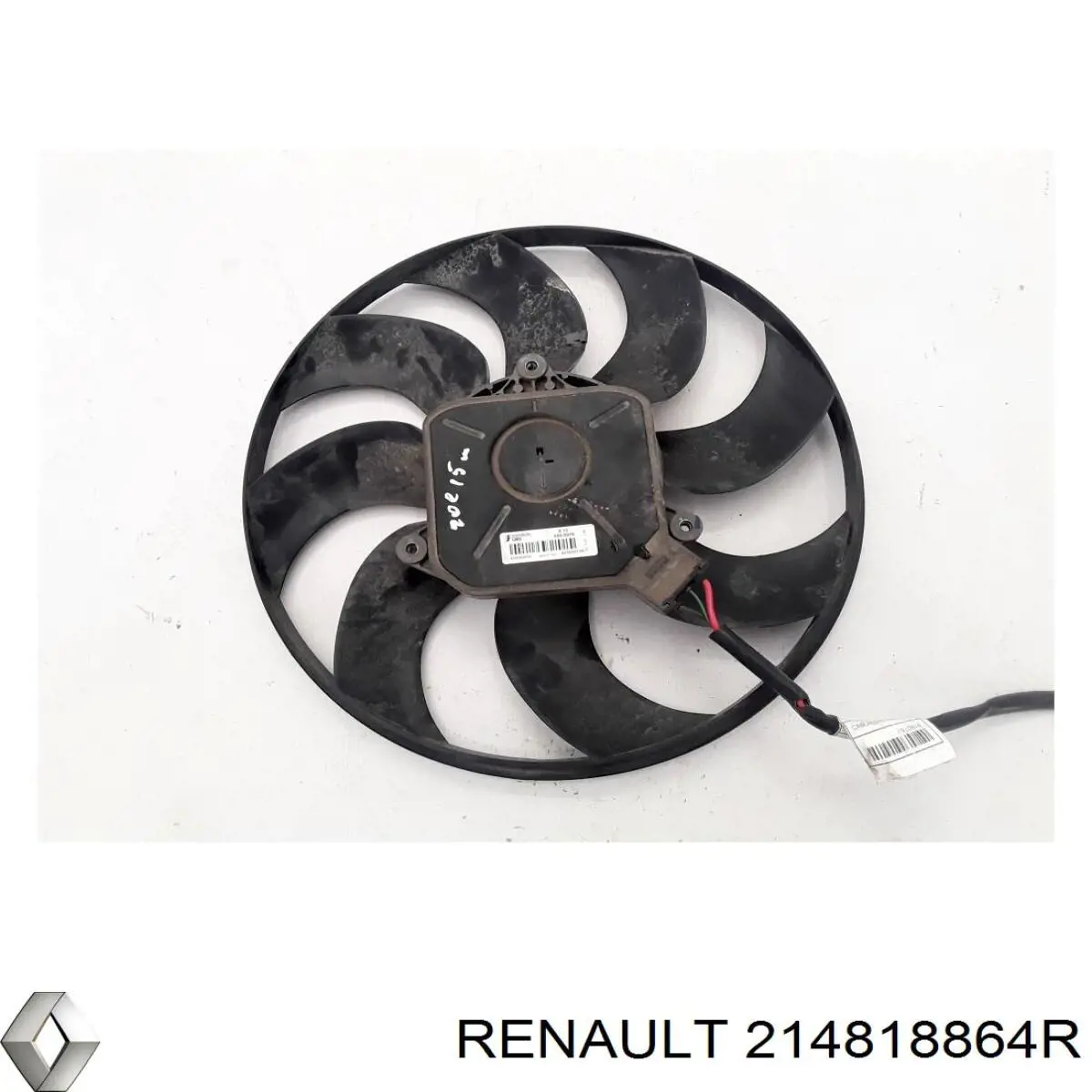 214818864R Renault (RVI) Ventilador elétrico de esfriamento montado (motor + roda de aletas)