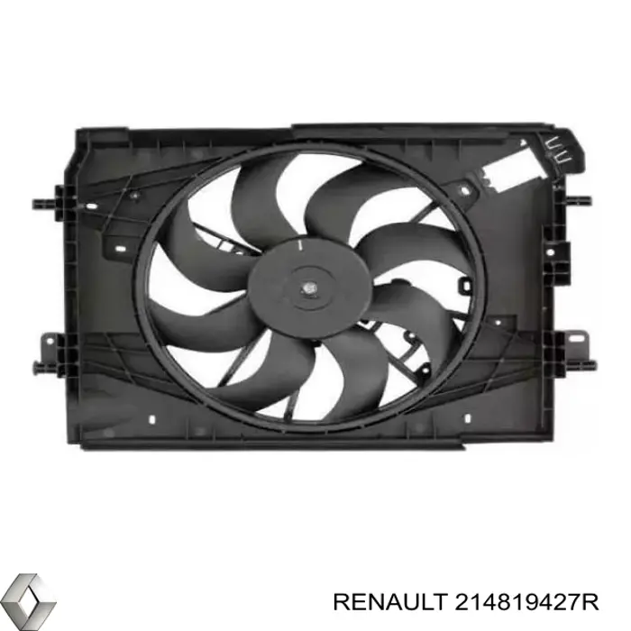 Difusor do radiador de esfriamento, montado com motor e roda de aletas 214819427R Renault (RVI)