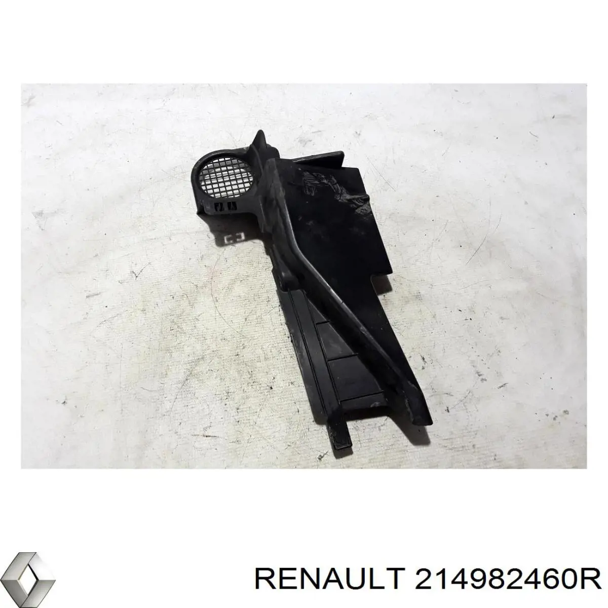 214982460R Renault (RVI) Conduto de ar (defletor) direito do radiador
