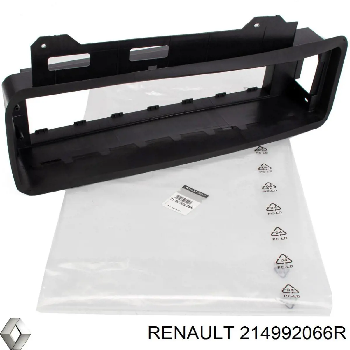 214992066R Renault (RVI) Conduto de ar (defletor) inferior do radiador
