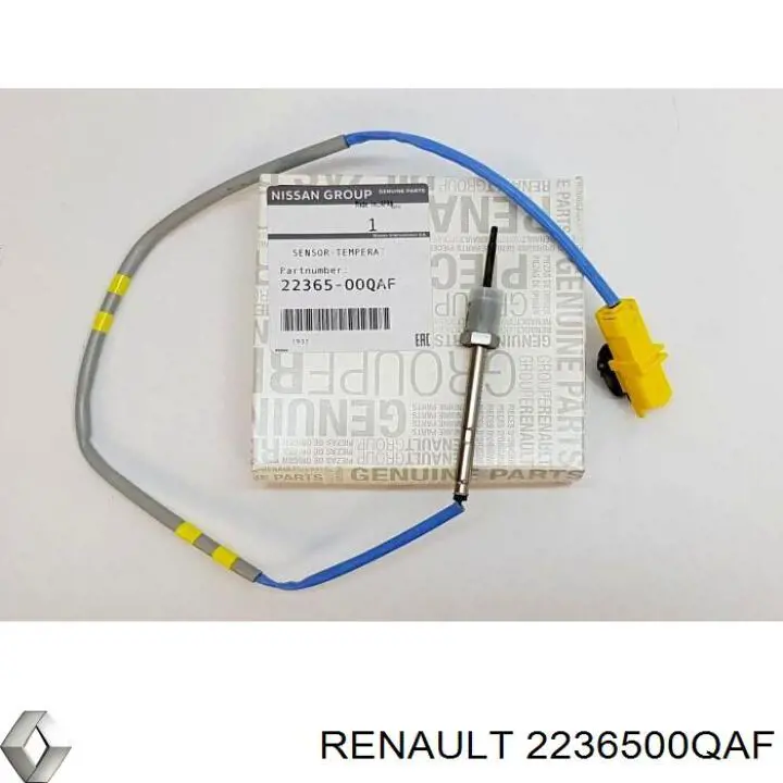 2236500QAF Renault (RVI) Sensor de temperatura dos gases de escape (GE), antes de turbina