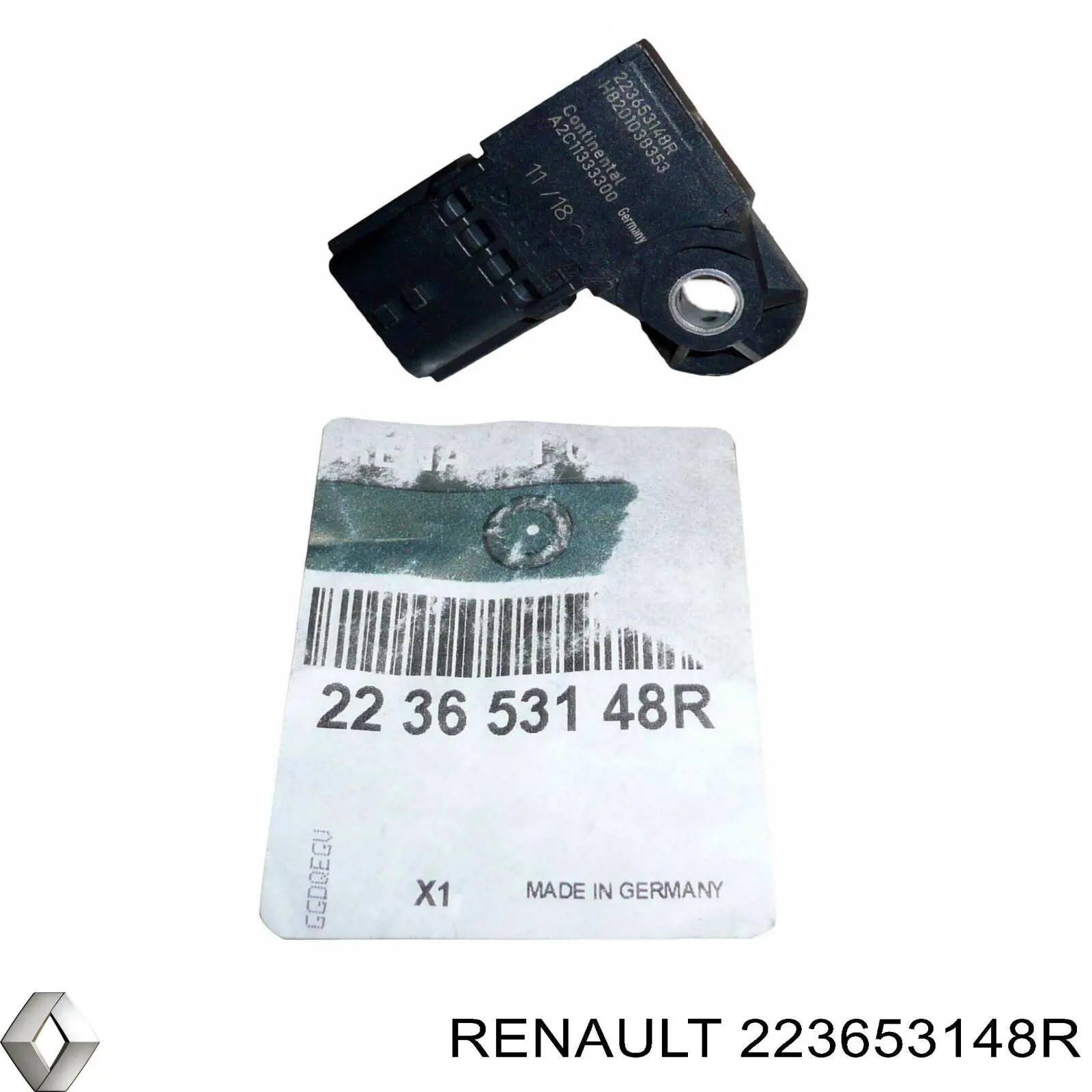 223653148R Renault (RVI) Sensor de pressão no coletor de admissão, MAP