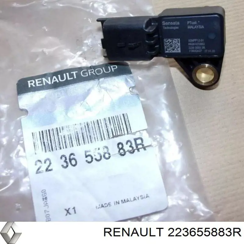 223655883R Renault (RVI) Sensor de pressão EGR