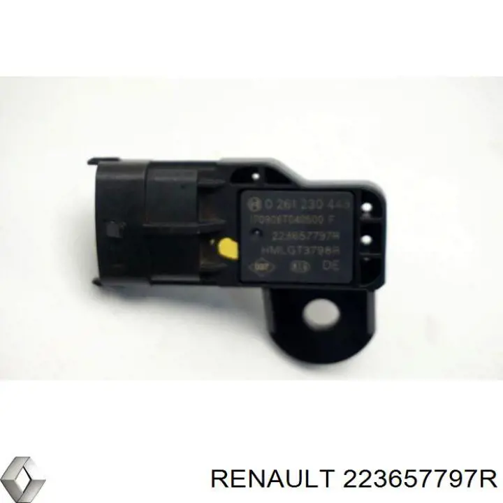 Sensor de pressão no coletor de admissão, MAP 223657797R Renault (RVI)
