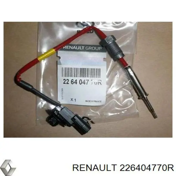 226404770R Renault (RVI) Sensor de temperatura dos gases de escape (GE), de válvula EGR