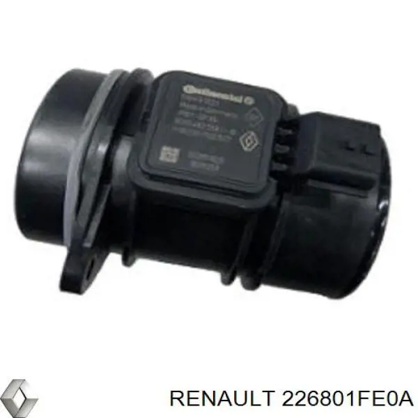 226801FE0A Renault (RVI) Sensor de fluxo (consumo) de ar, medidor de consumo M.A.F. - (Mass Airflow)